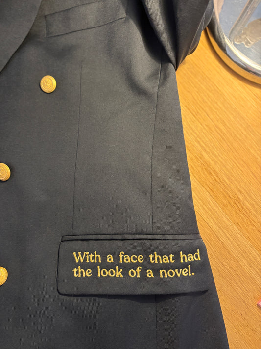 Blazer — With a face that had the look of a novel